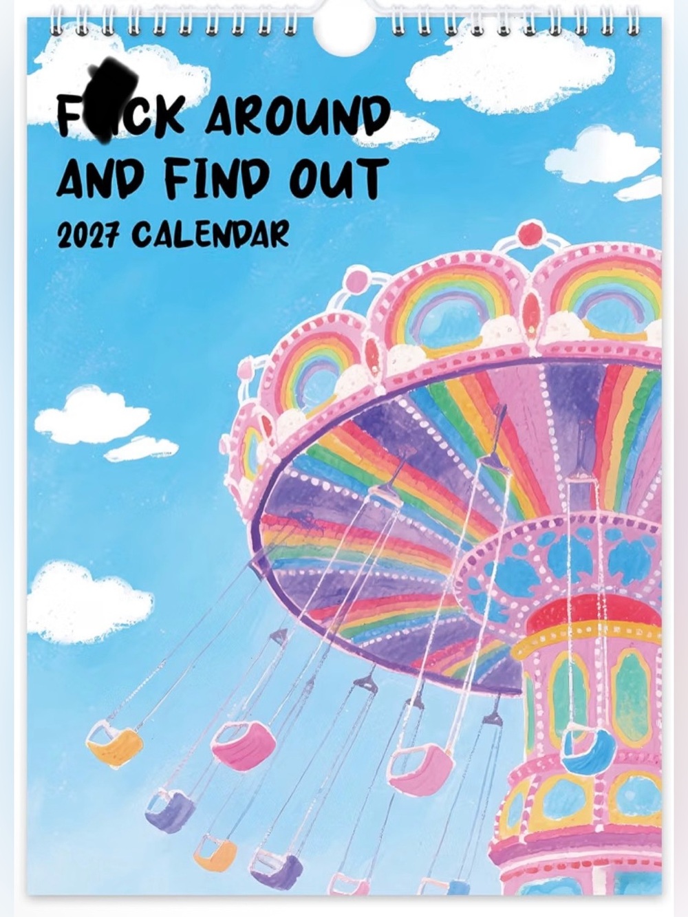 2027 F🦩CK Around and Find Out Wall Calendar Funny Saying and Quotes-New